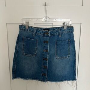 Women's Urban Outfitters BDG Denim Button Down Mini Skirt 90's Y2K Size Medium